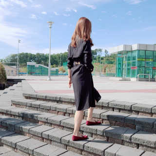 세인트디보스 스웨이드 로퍼 플랫 1cm — 5점을 준 리뷰어가 2020년 10월 올린 사용 사진