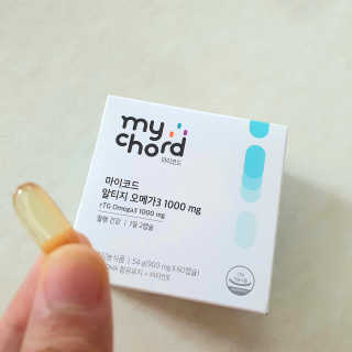 JW중외제약 마이코드 알티지 오메가3 1000 mg — 5점을 준 리뷰어가 2020년 9월 올린 사용 사진