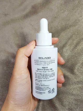 ECLADO 에끌라두 멜라이져 화이트닝 세럼 — 5점을 준 리뷰어가 2020년 10월 올린 사용 사진