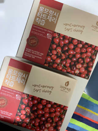 자연에온 몽모랑시 타트체리 착즙 100mL 10개입 2BOX — 5점을 준 리뷰어가 2020년 10월 올린 사용 사진