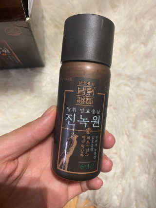 한국야쿠르트 발휘 발효홍삼 진녹綠원 — 5점을 준 리뷰어가 2020년 10월 올린 사용 사진