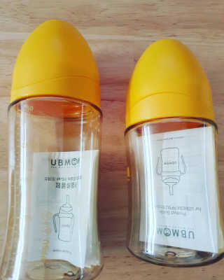 유비맘 PPSU 젖병 노꼭지_200ml_컬러 랜덤 발송 — 5점을 준 리뷰어가 2020년 6월 올린 사용 사진