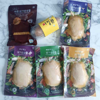 바로 먹는 아침 실온보관 닭가슴살 6종 — 4점을 준 리뷰어가 2020년 9월 올린 사용 사진