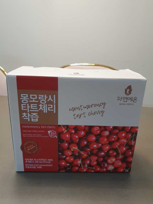 자연에온 몽모랑시 타트체리 착즙 100mL 10개입 2BOX 리뷰 사진