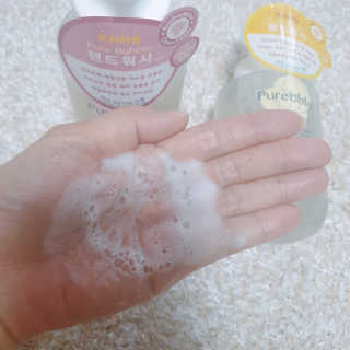 Purebble 당김없이 속촉촉_퓨어블 핸드워시 3종 [랜덤발송] — 5점을 준 리뷰어가 2020년 8월 올린 사용 사진