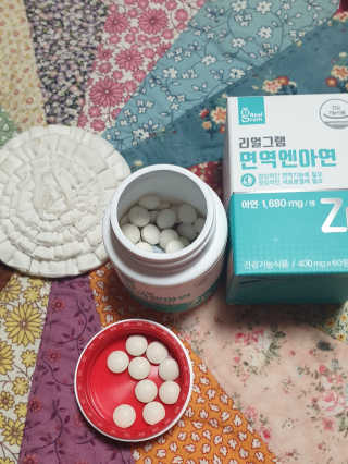 리얼그램 면역엔아연 체내흡수가 좋은 글루콘산아연 — 5점을 준 리뷰어가 2020년 4월 올린 사용 사진