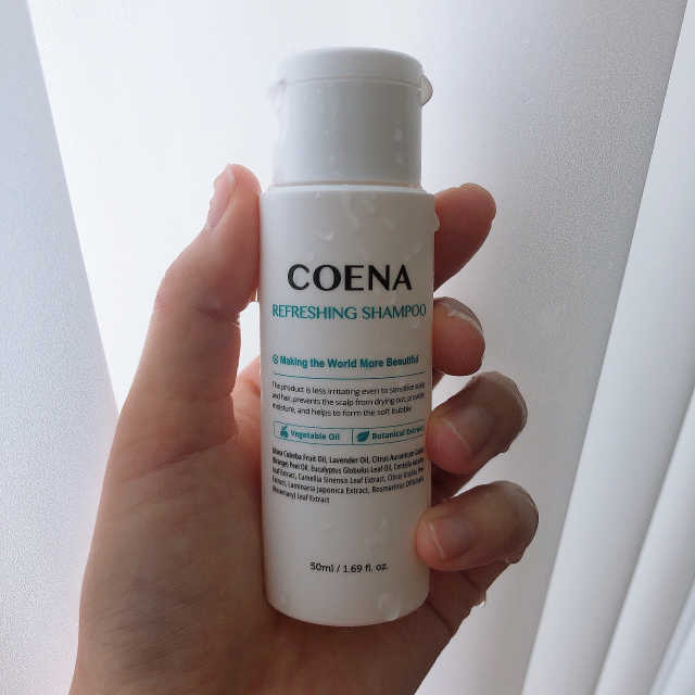 자연유래 식물성 코에나 샴푸 50ml 리뷰 사진
