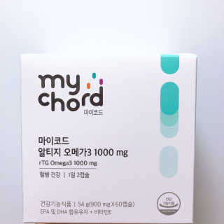 JW중외제약 마이코드 알티지 오메가3 1000 mg — 3.5점을 준 리뷰어가 2020년 7월 올린 사용 사진