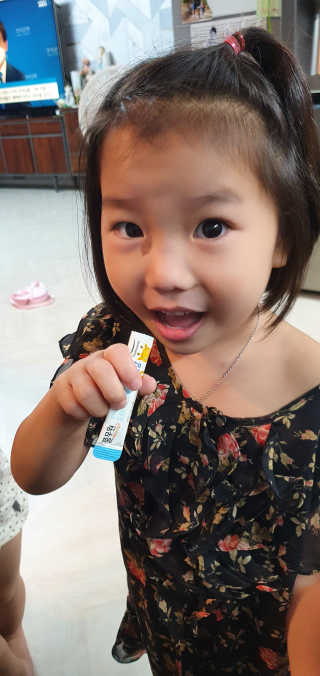 [풀무원베이비밀] 프로바이오락 베이비 뼈건강 유산균 — 4점을 준 리뷰어가 2020년 8월 올린 사용 사진
