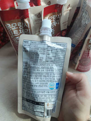 자연에온 몽모랑시 타트체리 착즙 100mL 10개입 2BOX — 5점을 준 리뷰어가 2020년 9월 올린 사용 사진
