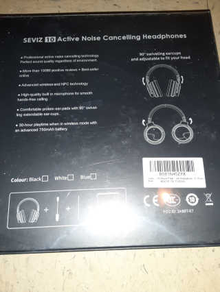 SEVIZ Bluetooth Headphones 10 3color — 5점을 준 리뷰어가 2020년 5월 올린 사용 사진