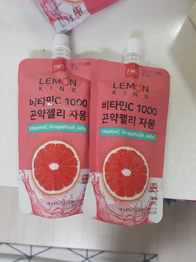 레몬킹 비타민C1000 곤약젤리 2종 리뷰 사진
