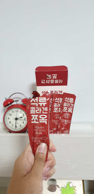 조은약초 석류콜라겐 석류즙 석류쪼옥 젤리 스틱 15포 x 20g — 5점을 준 리뷰어가 2020년 7월 올린 사용 사진