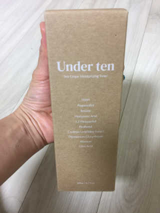 언더텐 바다포도 수분토너 — 3점을 준 리뷰어가 2020년 7월 올린 사용 사진