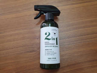 강아지스토리 2in1 강아지 애견 탈취제 400ml — 5점을 준 리뷰어가 2020년 6월 올린 사용 사진