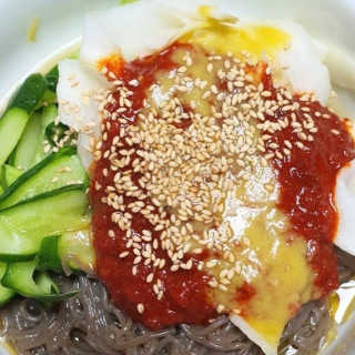 [해주냉면] 신천맛집 매운 비빔냉면 2인분 + 무절임 — 5점을 준 리뷰어가 2020년 5월 올린 사용 사진