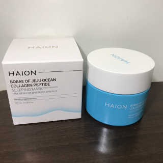 바르는콜라겐 하이온 제주바다보배 슬리핑마스크 100mL — 5점을 준 리뷰어가 2020년 6월 올린 사용 사진