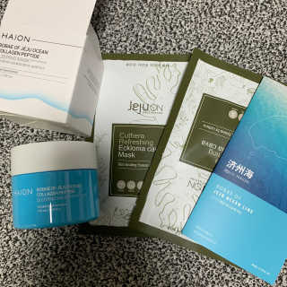 바르는콜라겐 하이온 제주바다보배 슬리핑마스크 100mL — 5점을 준 리뷰어가 2020년 6월 올린 사용 사진