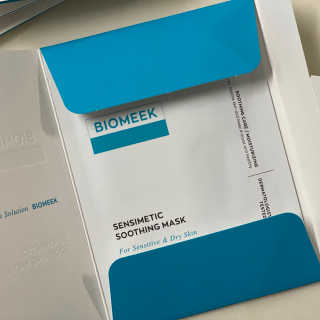 바이오믹 BIOMEEK SENSIMETIC SOOTHING MASK.S — 5점을 준 리뷰어가 2020년 6월 올린 사용 사진