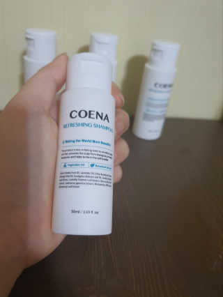 코에나샴푸 자연유래 식물성 코에나 샴푸 50ml — 5점을 준 리뷰어가 2020년 4월 올린 사용 사진
