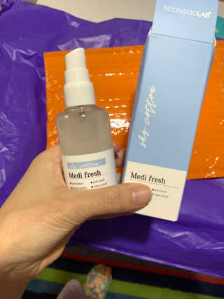 순수연구소 메디프레쉬80ml 천연 향균 섬유 탈취제 — 3점을 준 리뷰어가 2020년 5월 올린 사용 사진