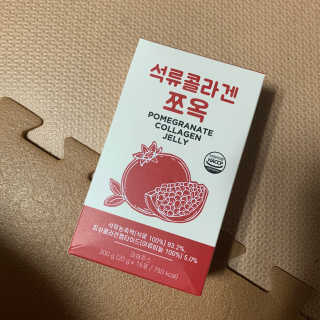 조은약초 석류콜라겐 석류즙 석류쪼옥 젤리 스틱 15포 x 20g — 4점을 준 리뷰어가 2020년 7월 올린 사용 사진