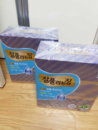 잘풀리는집 부드러운 모이스처 보습 미용 티슈 230매 — 5점을 준 리뷰어가 2020년 9월 올린 사용 사진
