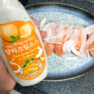 동원산업 항공직송 동원생연어_400g — 4점을 준 리뷰어가 2020년 5월 올린 사용 사진