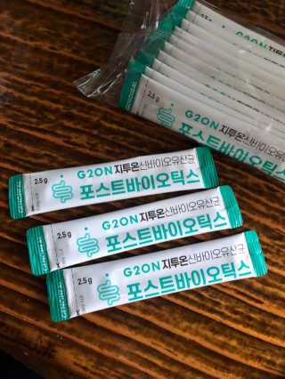지투온 신바이오유산균 포스트바이오틱스 — 5점을 준 리뷰어가 2020년 10월 올린 사용 사진