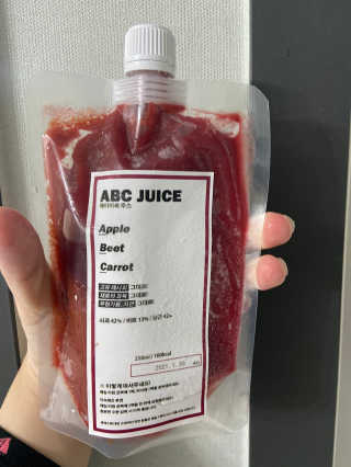 즙스토리 ABC쥬스 — 4점을 준 리뷰어가 2020년 11월 올린 사용 사진