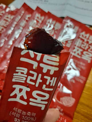 조은약초 석류콜라겐 석류즙 석류쪼옥 젤리 스틱 15포 x 20g — 5점을 준 리뷰어가 2020년 9월 올린 사용 사진