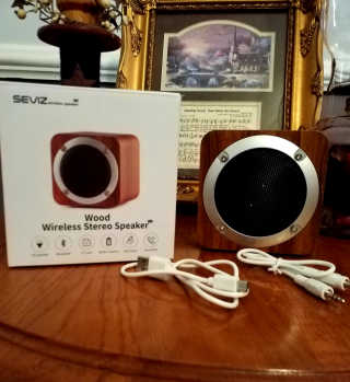 SEVIZ MINI10W 레트로 블루투스 스피커 — 5점을 준 리뷰어가 2020년 10월 올린 사용 사진