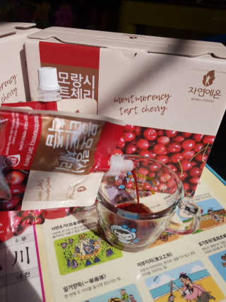자연에온 몽모랑시 타트체리 착즙 100mL 10개입 2BOX — 5점을 준 리뷰어가 2020년 10월 올린 사용 사진