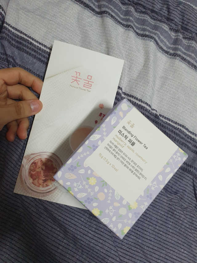 [중소기업유통센터 X 우수소상공인] 꽃물 블렌딩플라워티 15g 10개입_4종1랜덤 리뷰 사진