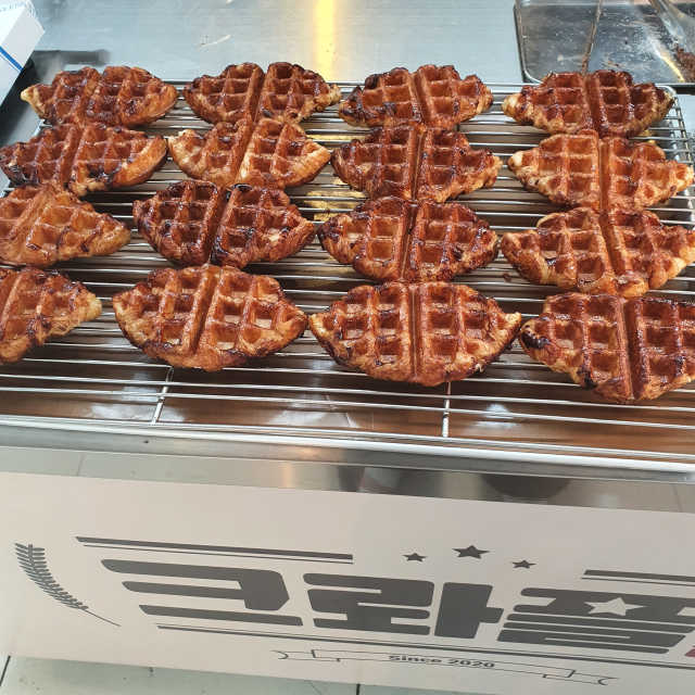 [크롸플매점 강남역점] half size 크로플 3종 세트 리뷰 사진