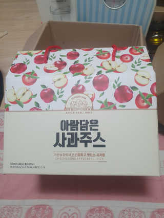 [가든농장]아람담은 사과주스 [가든농장] 아람담은 사과주스 120ml x 15포 — 5점을 준 리뷰어가 2020년 5월 올린 사용 사진