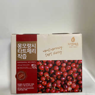 자연에온 몽모랑시 타트체리 착즙 100mL 10개입 2BOX — 5점을 준 리뷰어가 2020년 11월 올린 사용 사진