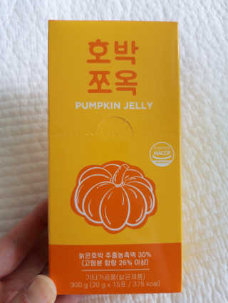 조은약초 국산 늙은 호박즙 호박쪼옥 젤리 20g x 15포 — 5점을 준 리뷰어가 2020년 7월 올린 사용 사진