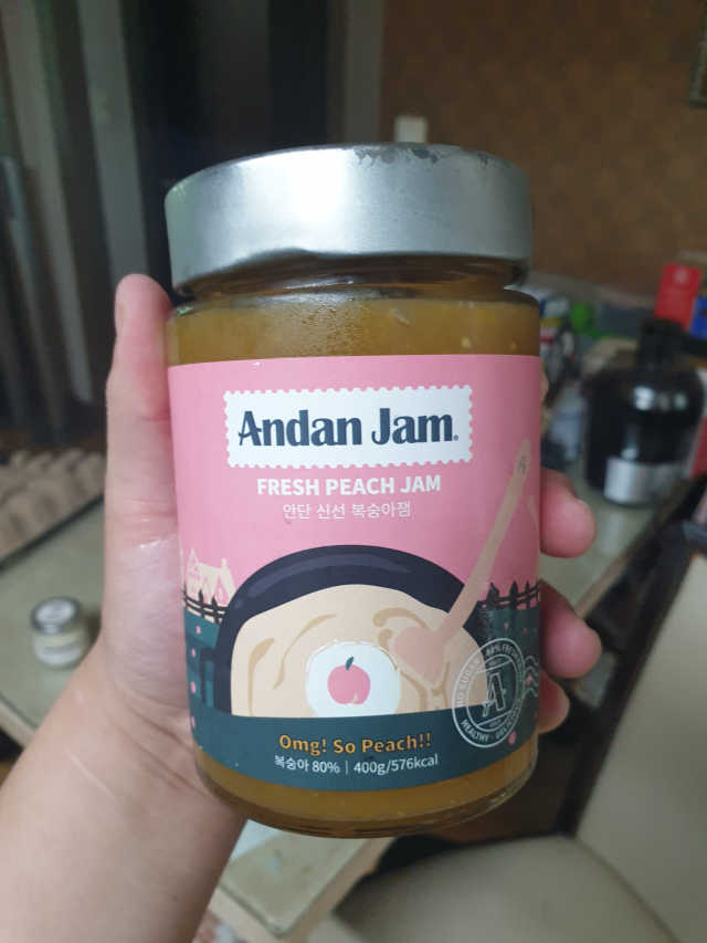 안단 신선 복숭아잼 400g 리뷰 사진