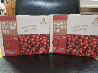 자연에온 몽모랑시 타트체리 착즙 100mL 10개입 2BOX — 5점을 준 리뷰어가 2020년 9월 올린 사용 사진