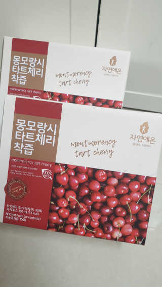 자연에온 몽모랑시 타트체리 착즙 100mL 10개입 2BOX — 5점을 준 리뷰어가 2020년 10월 올린 사용 사진