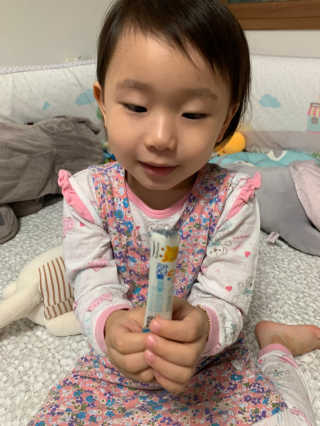 [풀무원베이비밀] 프로바이오락 베이비 유산균 SET — 4.5점을 준 리뷰어가 2020년 11월 올린 사용 사진