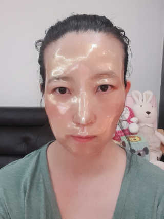 가하코스 클래시 골드겔 마스크 5매 — 5점을 준 리뷰어가 2020년 6월 올린 사용 사진