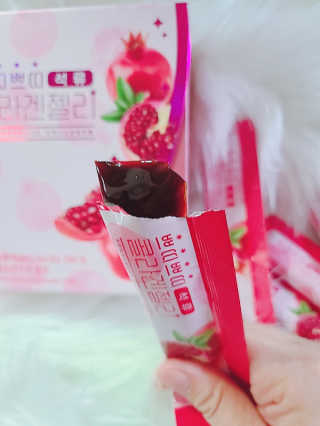헬스업_쁘띠쁘띠석류콜라겐젤리_20g x 14포 — 5점을 준 리뷰어가 2020년 9월 올린 사용 사진