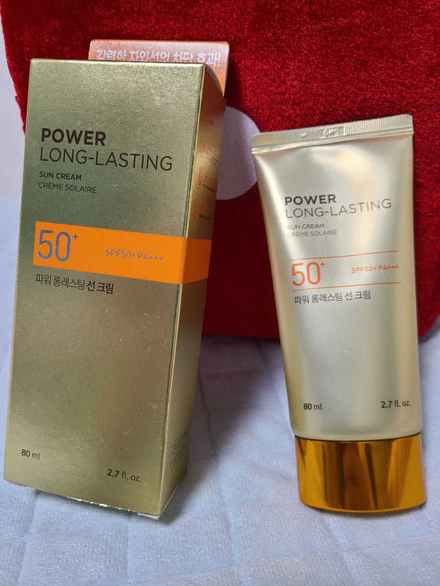 더페이스샵 파워 롱래스팅 선 크림 리뷰 사진