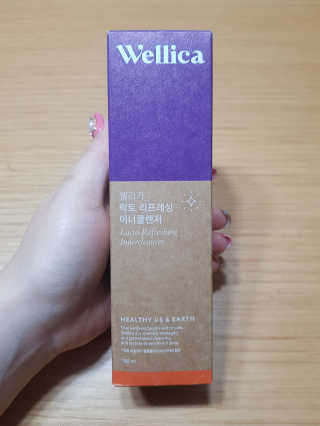 웰리카_V CARE 웰리카 락토 리프레싱 이너클렌저 — 5점을 준 리뷰어가 2020년 12월 올린 사용 사진