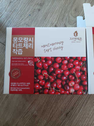 자연에온 몽모랑시 타트체리 착즙 100mL 10개입 2BOX — 5점을 준 리뷰어가 2020년 9월 올린 사용 사진