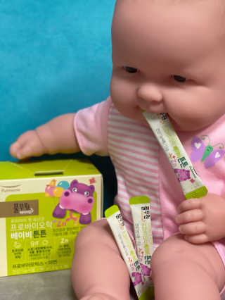 [풀무원베이비밀] 프로바이오락 베이비 튼튼 유산균 — 4점을 준 리뷰어가 2020년 8월 올린 사용 사진