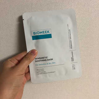 바이오믹 BIOMEEK SENSIMETIC SOOTHING MASK.S — 5점을 준 리뷰어가 2020년 6월 올린 사용 사진