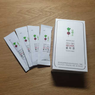 유유네이처 머빈스 젤리 레드비트 콜라겐 — 4점을 준 리뷰어가 2020년 5월 올린 사용 사진